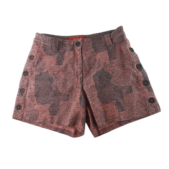 Anthropologie Pants - Anthropologie Cartonnier Pink Textured Mid Rise Chino Shorts Side Button 4